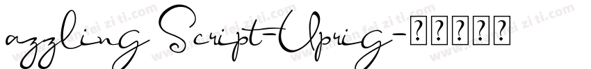 azzling Script-Uprig字体转换
